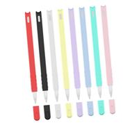 BUGUUYO 2Pcs Silicone Cat Head Pencil Cases Compatible with Apple Pencil Gen Non-toxic Protective Covers in Black and White Precise Fit with Fine Detail Craftsmanship