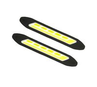 BUGUUYO 2PCS Silicone LED Car Daytime Running Lights Strip Double Color Turn Signal Super Bright Low Power Consumption Vibration Resistant Fit for Enhanced Safety