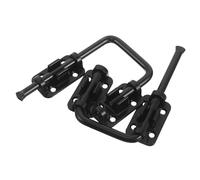 BUGUUYO 2pcs Sliding Glass Door Lock Patio Door Safety Latch Adjustable Fit Safety Zinc Alloy Black Interior Sliding Lock for Home