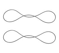 BUGUUYO 2Pcs Slow Cooker Lid Lock Straps with Sturdy Black Nitrile Rubber Bands 235Mm X 2.5Mm, Portable Lid Latch Rubber Bands for Cooking Pots and Household Appliance Accessories