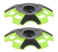 BUGUUYO 2pcs Snow and Mud Baskets for Trekking Poles - Hiking Pole Replacement Basket - Winter Ski Stick Accessories for Mud Ski Outdoor Climbing Green