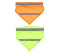BUGUUYO 2pcs Spot The Dog Pet Reflective Bandana Dog Scarf Neckerchief High Visibility Night Walking Camping Accessory