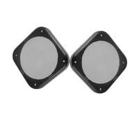 BUGUUYO 2pcs Square Car Speaker Grills Subwoofer Covers for Automotive Sound Protection Dustproof Speaker Guards Compatible with Various Car Models Classic