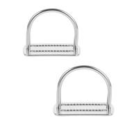 BUGUUYO 2pcs Stainless Steel Diving Weight Belt Buckle with D Ring, High Durability and Minimizing Shifting, Suitable for Diving Activities and Hunting Accessories