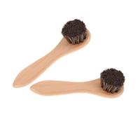 BUGUUYO 2pcs Tiny Hamster Brush for Guinea Pigs Rabbits Small Pet Grooming Brush Soft Bristles Handle for Pet Supplies