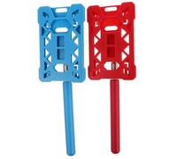 BUGUUYO 2pcs Vehicle Parking Swiping Stick Extendable Contactless Payment Tool for Easy Toll Booth and Gate Card Access Quick Card Retrieval Without Exiting Car Red and Blue