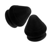 BUGUUYO 2pcs Wall Mountable Muscle Massage Balls with Suction Cups Deep Tissue Trigger Point Fascia Rollers for Back Leg Muscle Relief Black Manual Massage Tools for Home Gym Travel