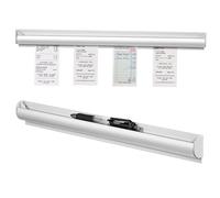 BUGUUYO 2pcs Wall Mounted Order Holder with Adhesive for Restaurant Takeout Slide Ticket Rack with Pen Slot Easy Installation Receipt Organizer for Efficient Kitchen Order Management
