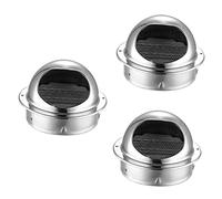 BUGUUYO 3 Pcs Easy Install Round Exhaust Cover Ventilation Grill Air Vent Covers for Walls Exhaust Air Vent