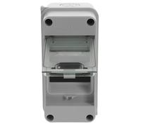 BUGUUYO 3 Way Power Distribution Box with Ip65 Waterproof Enclosure and Window for Outdoor Electrical Protection