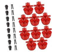 BUGUUYO 30pcs Automatic Bird Waterer Chicken Pigeon Drinkers Feeder Bowl for Cage Abs Material