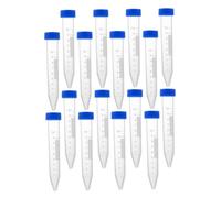 BUGUUYO 30pcs Graduated Centrifuge Tubes with Screw Caps Transparent Plastic Test Containers for Blood Analysis Biochemistry Molecular Biology Laboratory Use