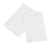 BUGUUYO 32pcs Golf Scorecards Coated Paper Score Tracking Cards with Professional Metrics for Tournament and Outdoor Course Use Beginner Golf Supplies