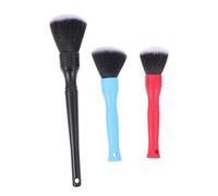 BUGUUYO 3pc Car Dashboard Cleaner Car Brush for Detailing Accessories Air Conditioner Groove Cleaning Brush Detail Set Ergonomic Handle Easy to