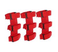 BUGUUYO 3pcs Adjustable Fire Extinguisher Strap for Vehicles with Nonslip Touch Fastener Bracket Easy Install Car Extinguisher Holder Band for Trunk and Outdoor Emergency Use