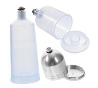 BUGUUYO 3pcs Airbrush Paint Bottles Glass Paint Bottle Airbrush Storage Dispensing Container for Art Craft Hobby Use
