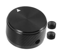 BUGUUYO 3pcs Aluminum Knob Volume Tone Control Knob for Amplifier Guitar Bass Replacement Potentiometer Control for Electric Guitar Studio Theater