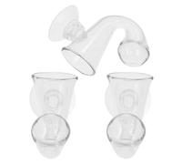 BUGUUYO 3pcs Aquarium Level Checker with Suction Cup High Borosilicate Glass Drop Checker for Aquatic Vegetation Carbon Dioxide Monitoring Glass Tester for Fish Tank Water Quality