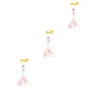 BUGUUYO 3pcs Cat Teaser Toy Interactive Hanging Flirting Toy for Cats and Design for Exercise and Fun Playtime