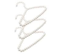 BUGUUYO 3pcs Dog Clothes Hangers Pet Grooming Hangers Pearl Pet Accessories Strong Faux Pearl Beads Luxury Design