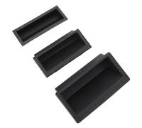 BUGUUYO 3Pcs Embedded Invisible Cabinet Pull Handles Set - Large, Medium Small Control Cabinet Door Handles for Furniture, Toolbox, and Cupboards, Flush Recessed Design