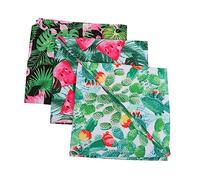 BUGUUYO 3pcs Flamingo Pet Bandana Pet Neckerchief for Dogs and Cats Washable Bibs for Parties Weddings and Festivals Cactus Watermelon Flamingo Leaves