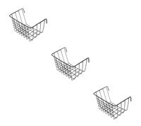 BUGUUYO 3pcs Hay Feeder Cast Iron Holder for Clean Hay Storage for Guinea Pigs Hanging Basket Design Prevents Wastage and Keeps Food Fresh