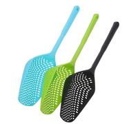 BUGUUYO 3pcs Heavy Duty Cat Litter Scoop with Long Handle Plastic Mesh Sifter for Efficient Waste Removal Ergonomic Design Reduces Strain Pet Cleaning Tool for Cats Rabbits Reptiles