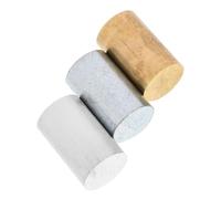 BUGUUYO 3pcs Metal Cylinder Set for Physics Density and Specific Gravity Investigations Teaching Aid Copper Aluminum Iron Cylinders Science Class Lab Equipment