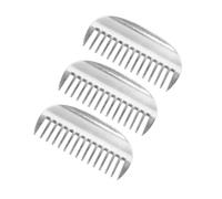 BUGUUYO 3pcs Metal Pet Comb Double Sided Grooming Comb for Cats Dogs Horses Portable Grooming Tool for Long and Short Hair Pet Deshedding Brush for Cats Shedding