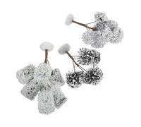 BUGUUYO 3PCS Miniature Snowy Christmas Trees Artificial Frosted Tabletop Decorations for Desk Shelves Holiday Party Scene Home Festive Ornament