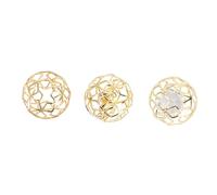 BUGUUYO 3pcs Parrot Bird Ball Bird Gold Cockatoo Parrot Stand Rat Cage Rattan Balls Macaws Spinner Cockatiel Finch Macaw Hamster Birdcage Birdie Cockatiels Lovebird Golden Iron