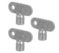 BUGUUYO 3pcs Radiator Bleed Key Set with Square Socket 5x5mm Plumbing Wrench Tool for Heating Radiator Valve Venting and Home Heating Maintenance