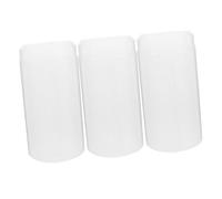 BUGUUYO 3pcs Retractable Makeup Brush Storage Cup Sections Brush Holder for Travel Cosmetic Jars Covers