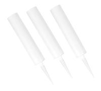 BUGUUYO 3Pcs Reusable Empty Caulk Tubes, Plastic Refillable Sealant Cartridges Adjustable Tips, for Home Maintenance and Filling Tasks