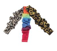 BUGUUYO 3pcs Scrunchie Watch Strap Made of Supple Cloth with Bright and Vivid Patterns, Offering Day Comfortable Wear a Chic Elastic Watchband for Casual and Sporty