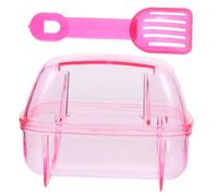 BUGUUYO 3pcs Small Pet Bathing Tub for Hamsters Practical Hamster Bath Basin Wear-resistant Stylish Design Easy to Clean Random Color