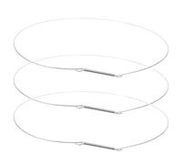 BUGUUYO 3pcs Washing Machine Door Gasket Clamp Spring Wire Retaining Ring 34cm Front Load Washer Repair Seal Boot Clamp Assembly