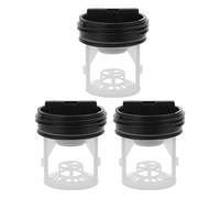 BUGUUYO 3pcs Washing Machine Drain Plug Seal with Multi-hole Plastic Filter Cap Compatible Washer Drain Hose Stopper for Clothes Washer Pump Accessories