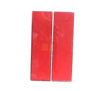 BUGUUYO 4 Pcs Red Reflective Safety Warning Tape for Trucks High Visibility Automobile Reflective Panels Adhesive Warning Strips Suitable for Vehicle and Cargo Safety