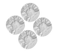 BUGUUYO 4 pcs Rv Tire Covers Silver Oxford Cloth Wheel Tire Protectors for Trailer Truck Dustproof Sunlight and Dog Urine Resistant Elastic Easy Installation