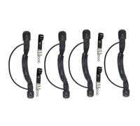 BUGUUYO 4 Sets Kayak Handle Replacement with Bungee Cord Elastic Rope Non-Skid Boat Side Handles Comfortable Grip Kayak Accessories for Canoe and Inflatable Boats