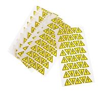 BUGUUYO 400pcs Electric Warning Stickers Yellow Triangle Danger Labels Self Adhesive Safety Decals for Electrical Panels Boxes Indoor Outdoor Adhesive