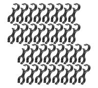 BUGUUYO 40pcs Hiking Pole Clamps Double Rod Buckle Quick Adjustment Plastic Clips Trekking Stick Holders for Outdoor Hiking Camping Accessories