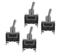 BUGUUYO 4pcs 2 Pin Toggle Switches: Mini Rocker Switch for Car and Boat - On Off Control for Automotive Electronic Devices and Vehicle Modification