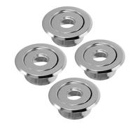 BUGUUYO 4pcs 24mm Silver Concealed Fire Sprinkler Cover Plates Flush Mount Escutcheon Rings for Pendant Sprinkler Heads Fire Protection Ceiling Trim