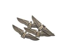 BUGUUYO 4pcs 3d Metal Eagle Car Stickers in Antique Bronze - Wings Shaped Automotive Emblems Decals for Exterior Decoration on Bumper, Hood, and Body - DIY Car Accessories for Uk Vehicles