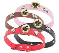 BUGUUYO 4pcs Adjustable Goat Collars Bells Farm Animal Accessories for Cattle Sheep and Horses Fun and Decorative for Livestock Suitable for Newborns and Animals