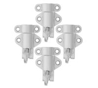 BUGUUYO 4pcs Aluminum Alloy Self-Closing Latch with Automatic Spring Lock and Screws Rust-Resistant Gate and Window Safety Locks for Indoor and Outdoor Use Fit for Cabinets Attic Doors Rvs