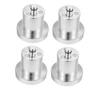 BUGUUYO 4pcs Aluminum Jack Pad Adapter Precision Vehicle Lift Support Pad for Electric Cars Suvs Anti-slip Shock Absorbing Lift Point Cushion Compatible with Hydraulic Trolley and Garage